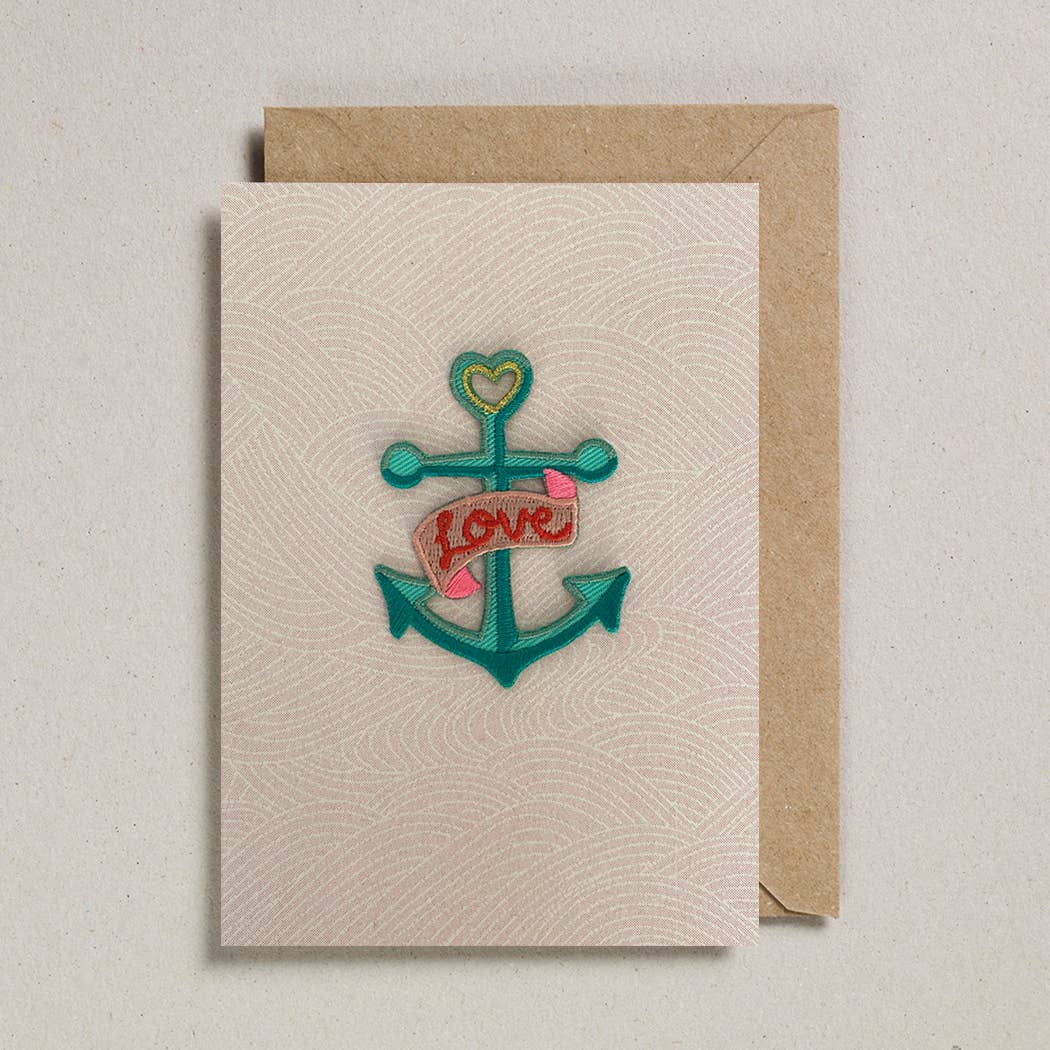 Patch Cards Love Anchor