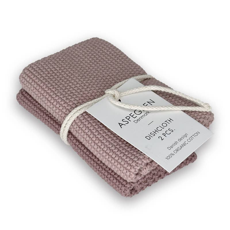 Cotton Dishcloths - Mauve