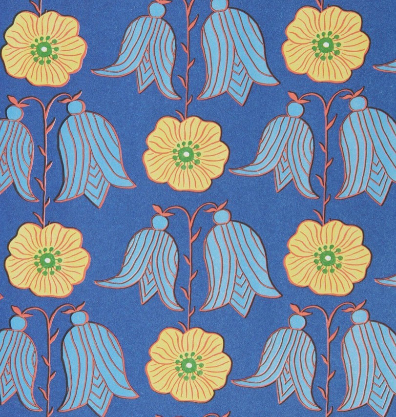 Midsomer Blue Floral - Wrapping Paper Roll