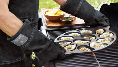 Leather Grill Gloves - Black