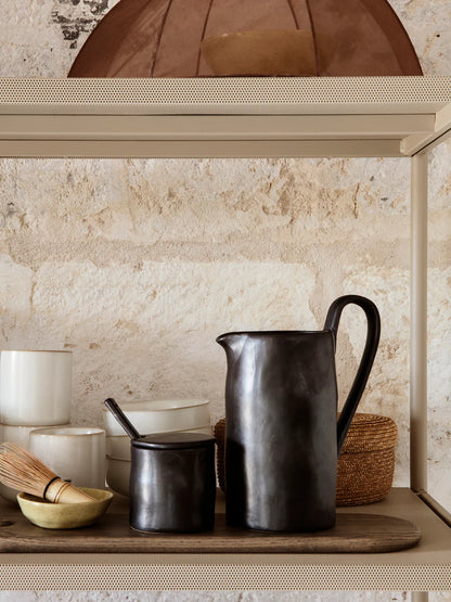 Flow Jar with Spoon / Black