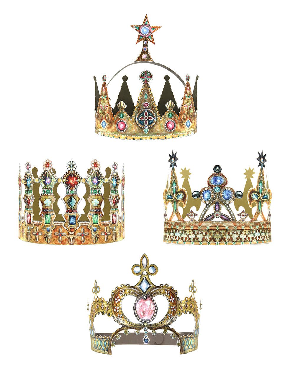 Adult Paper Crowns  - Jewels