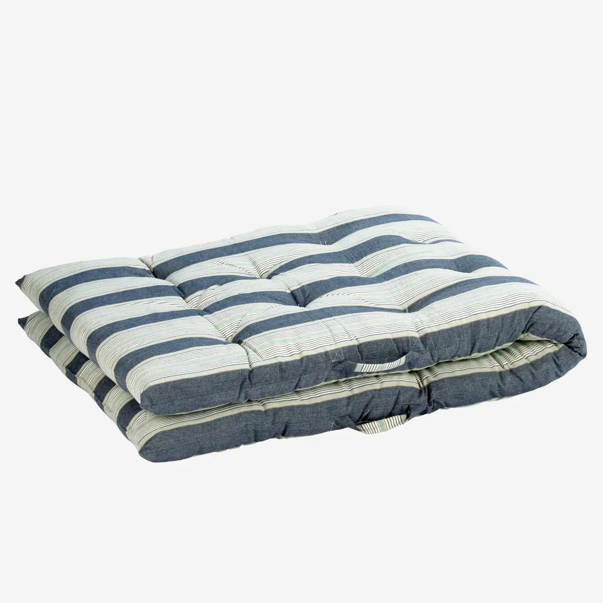 Cotton Mattress - Blue Stripe