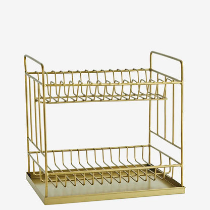 Iron Dish Rack - Gold