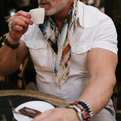 IVRE Silk Scarf - ‘Wish You Were Here’