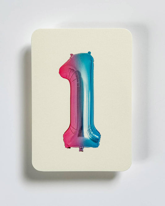Birthday Balloon No. 1 - Greeting Card