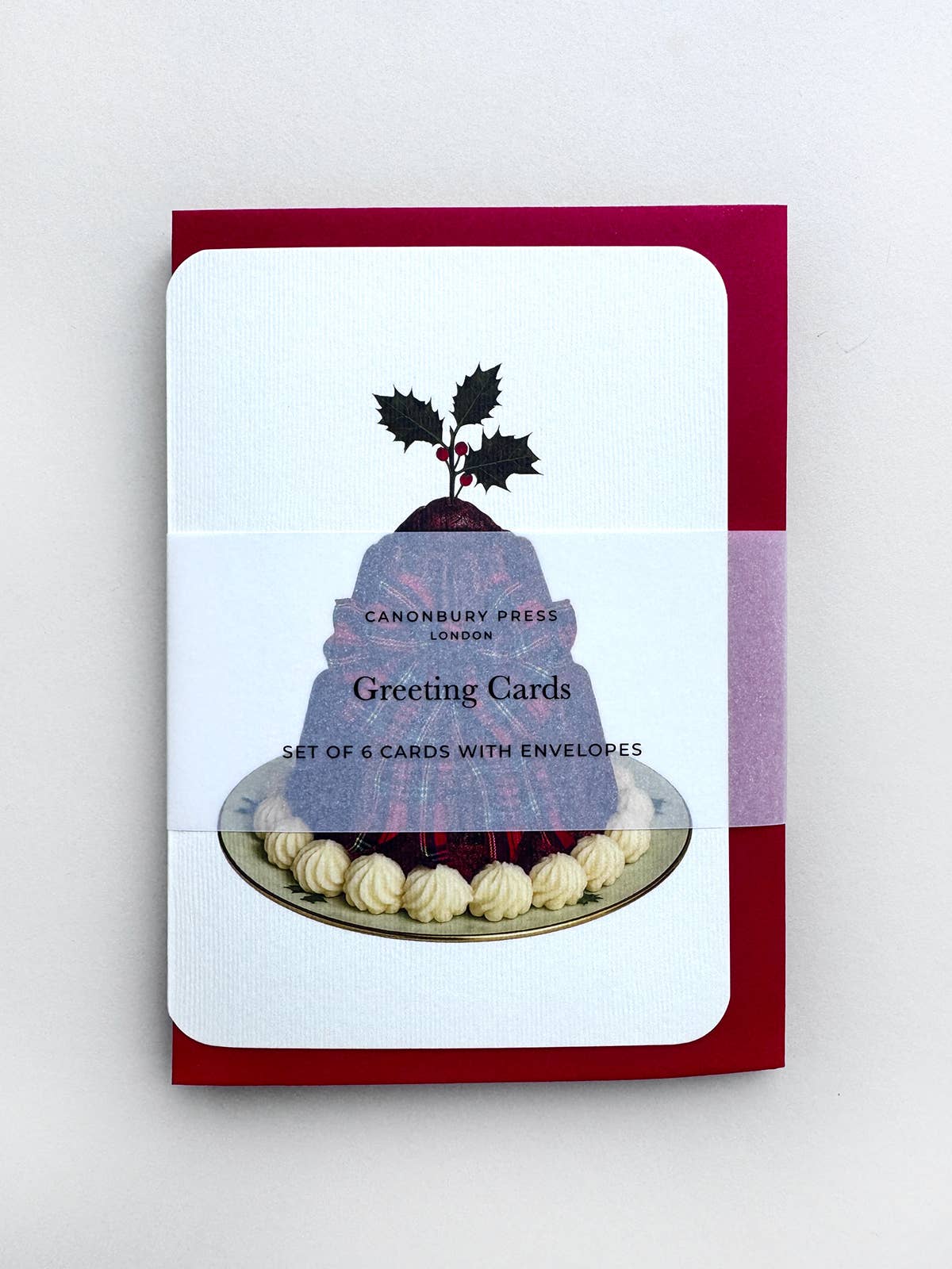 Christmas Plum Puddings Mixed Set of 6 - Greeting Cards
