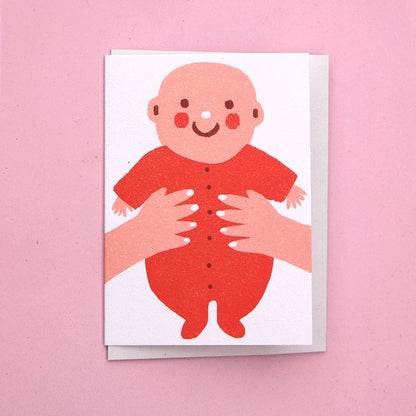 Red Baby - Mini Greeting Card