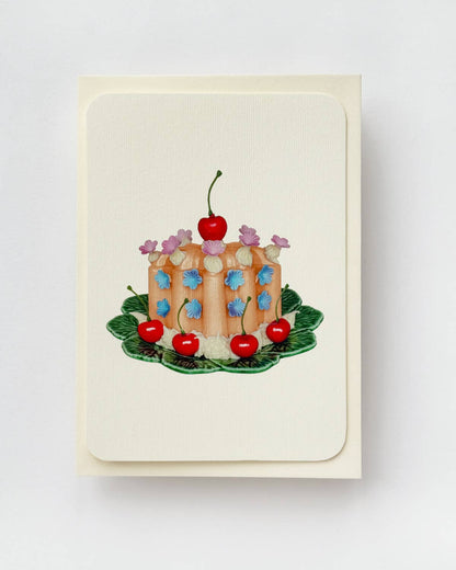 Saffron Cream Blancmange - Greeting Card