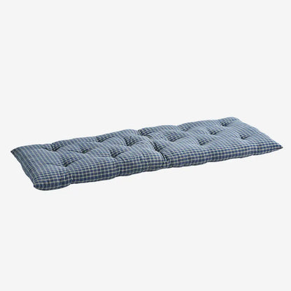Checked Cotton Mattress Small - Blue Check