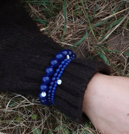 Medium Beaded Bracelet - Lapis Lazuli