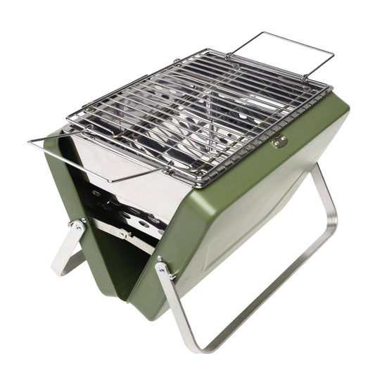 Portable Suitcase Bbq - Khaki Green