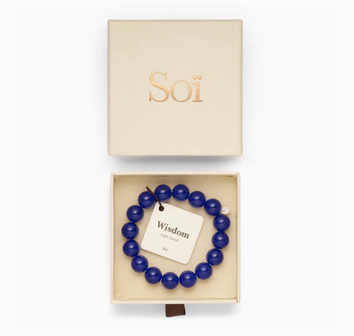 Chunky Beaded Bracelet - Lapis Lazuli