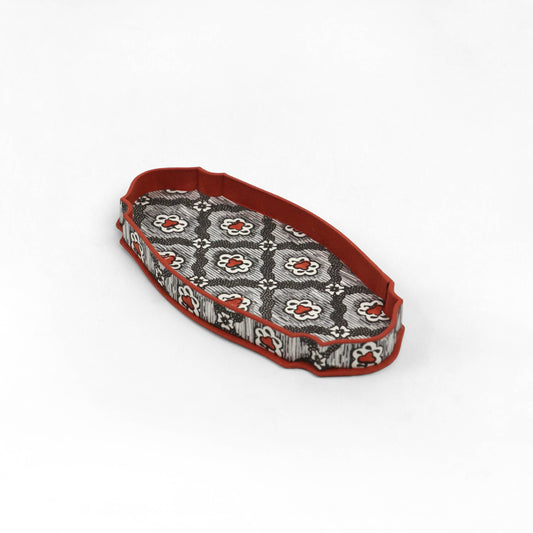Victorian Desk Tray - Black/Red