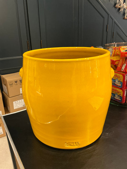XL Ceramic Flower Pot - Sun Yellow