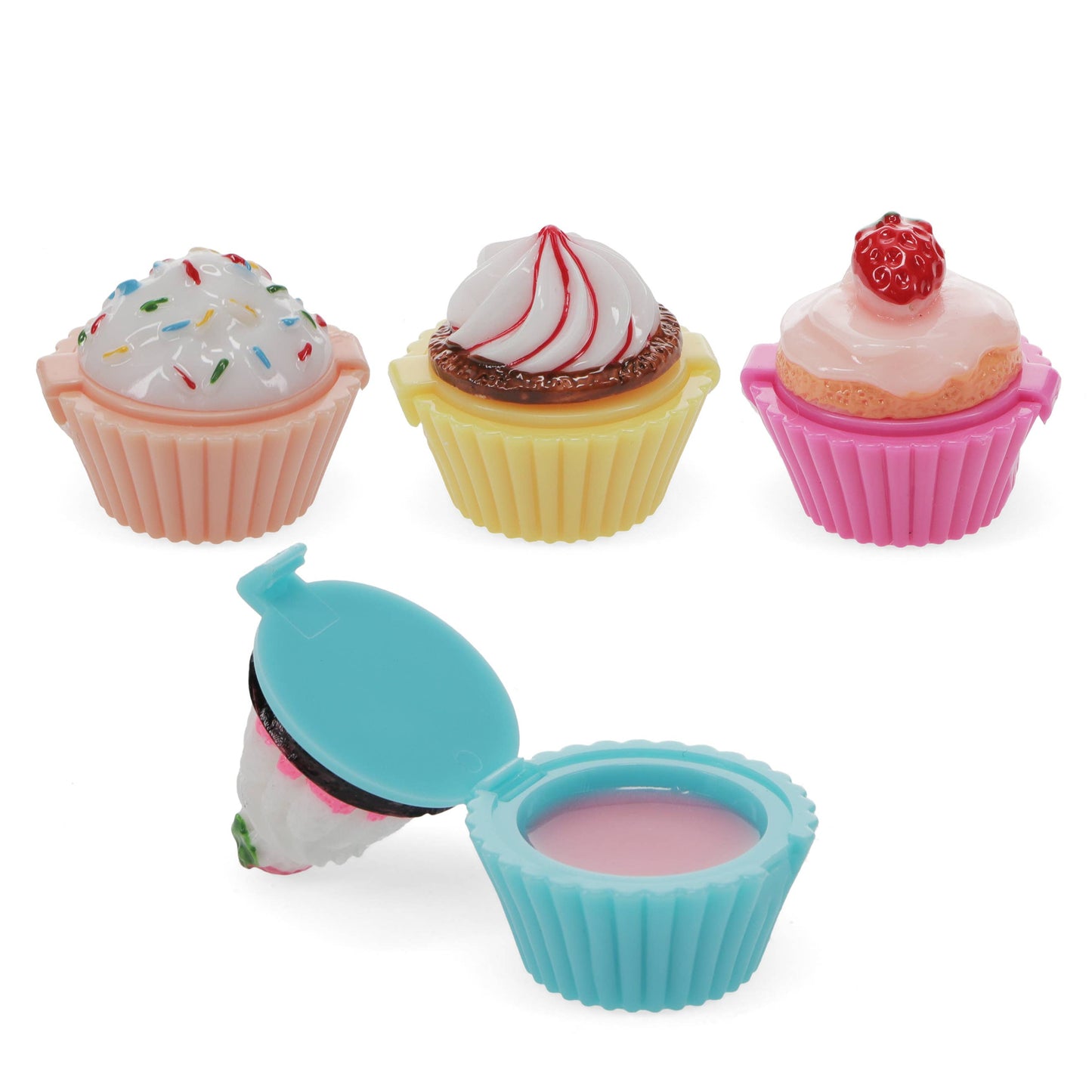 Assorted Cupcake Lip Gloss - Berry Scented