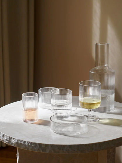 Ripple Clear Glasses - Set of Four