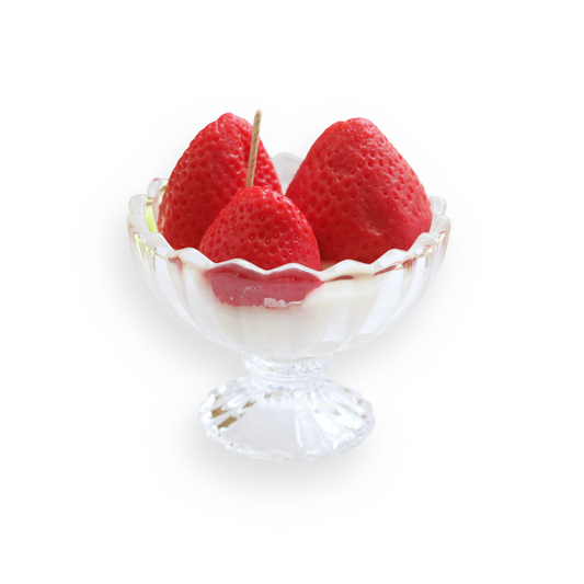 Strawberries & Cream Dessert Candle