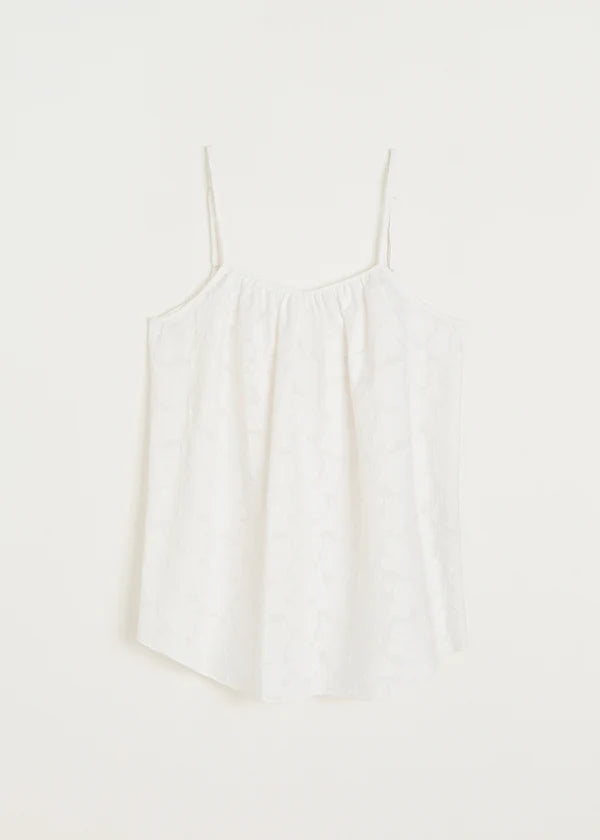 Strap Top Laceflower - White