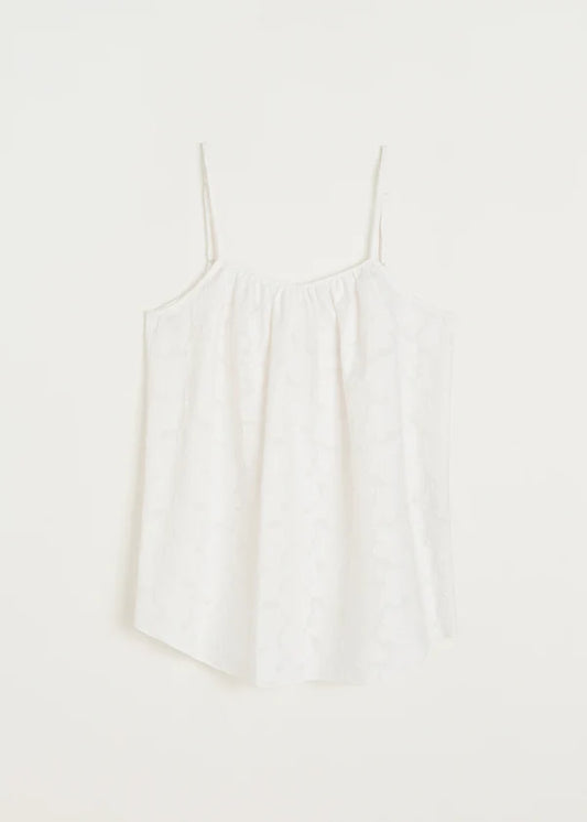 Strap Top Laceflower - White