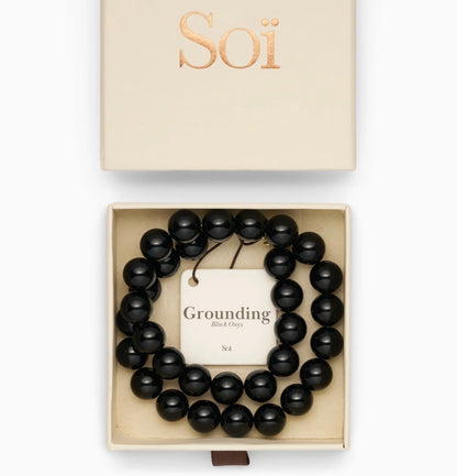 Beaded Necklace - Faro Black Onyx