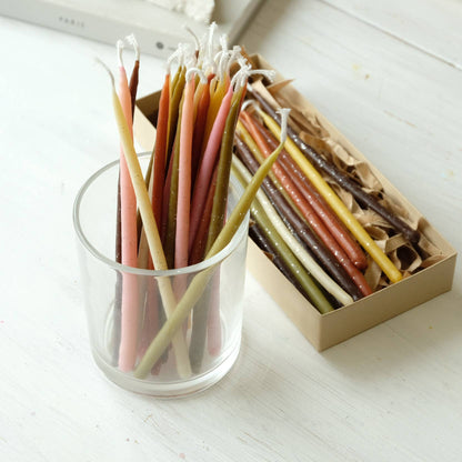 Birthday Beeswax Candles set of 15