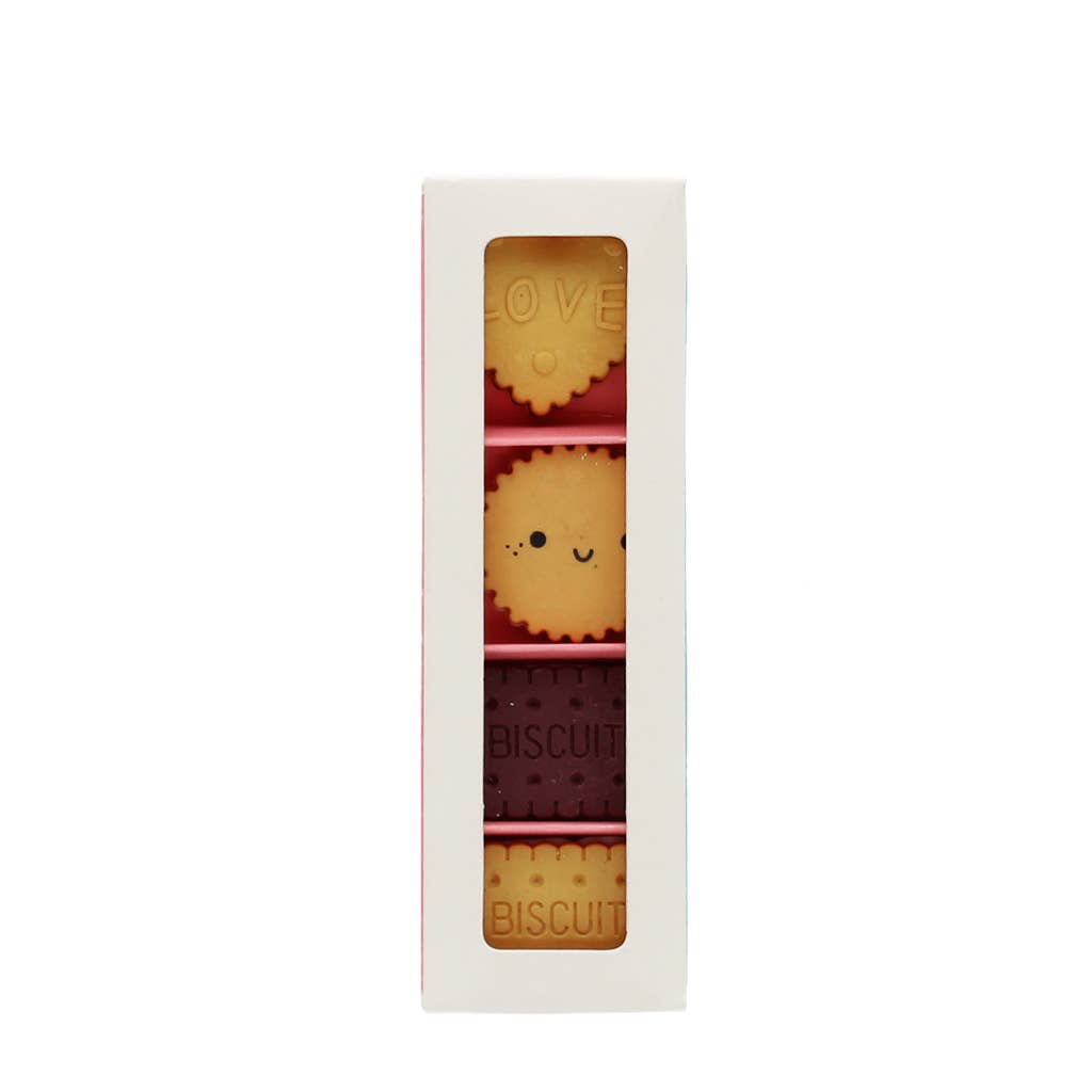 Erasers Set of 4 - Biscuits