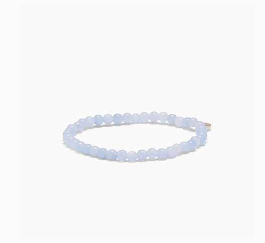 Petite Beaded Bracelet - Aquamarine