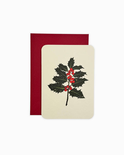 Christmas Holly Christmas Greeting Card | Christmas Card