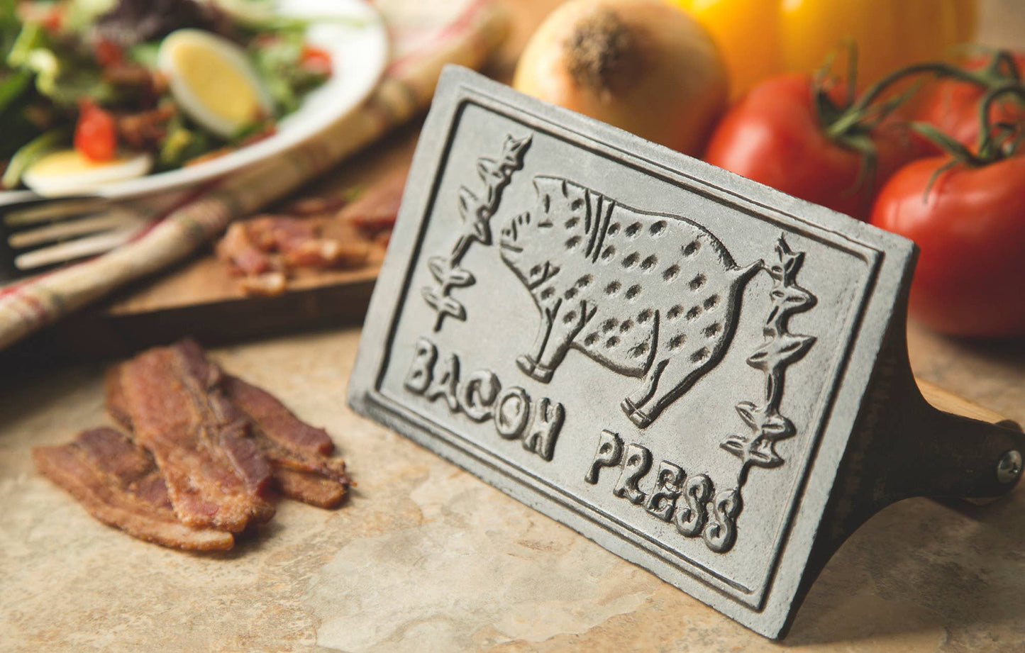 Cast Iron Bacon Press