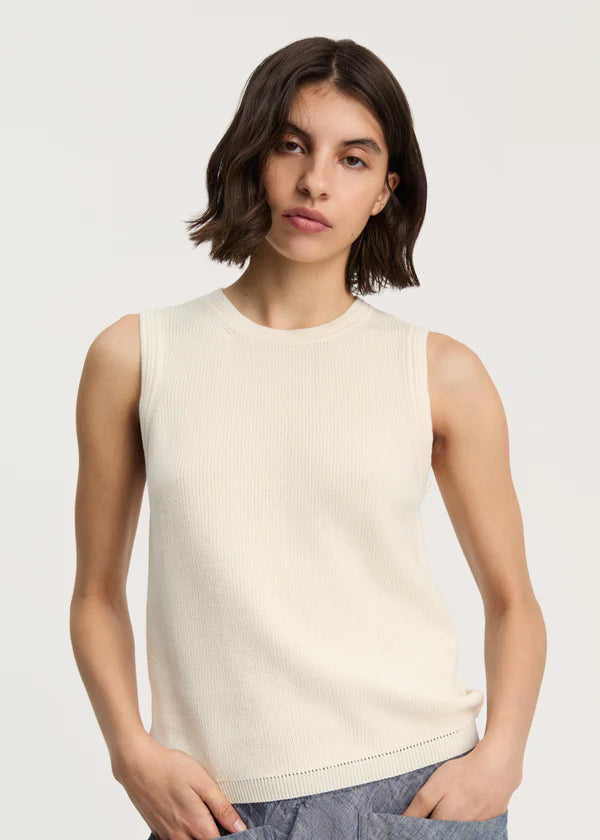 Esha Vest - Pure Ecru