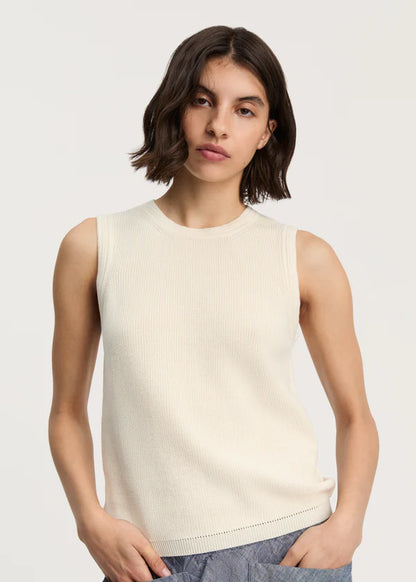 Esha Vest - Pure Ecru