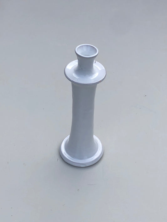 Tamegroute Candle Holder - Tall White Round