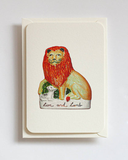 Lion & Lamb - Greeting Card