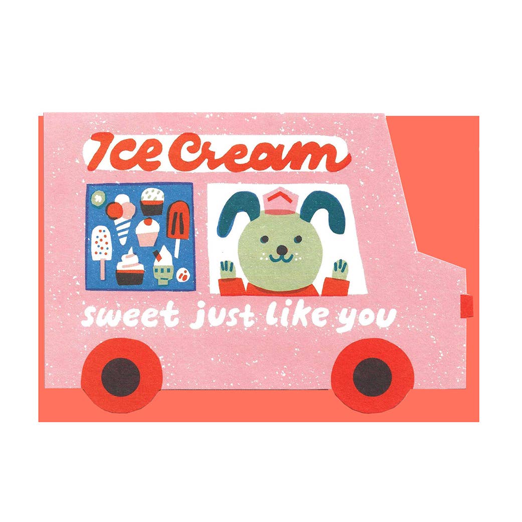 Ice Cream Van - Greeting Card