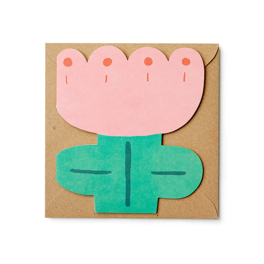Flower Cut Out - Greeting Card