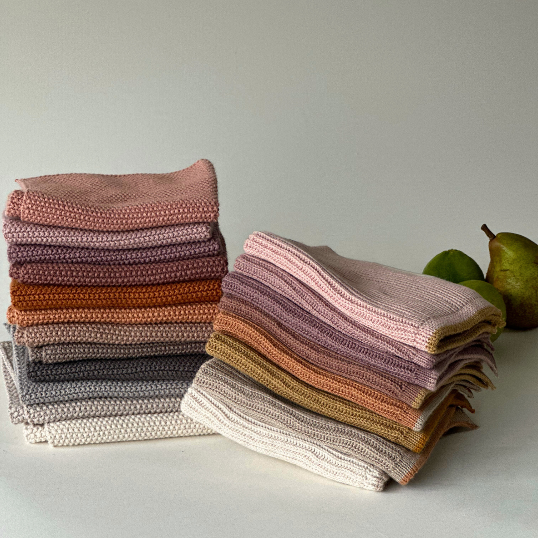 Cotton Dishcloths - Mauve