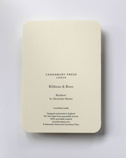 Rainbow Bow Greeting Card