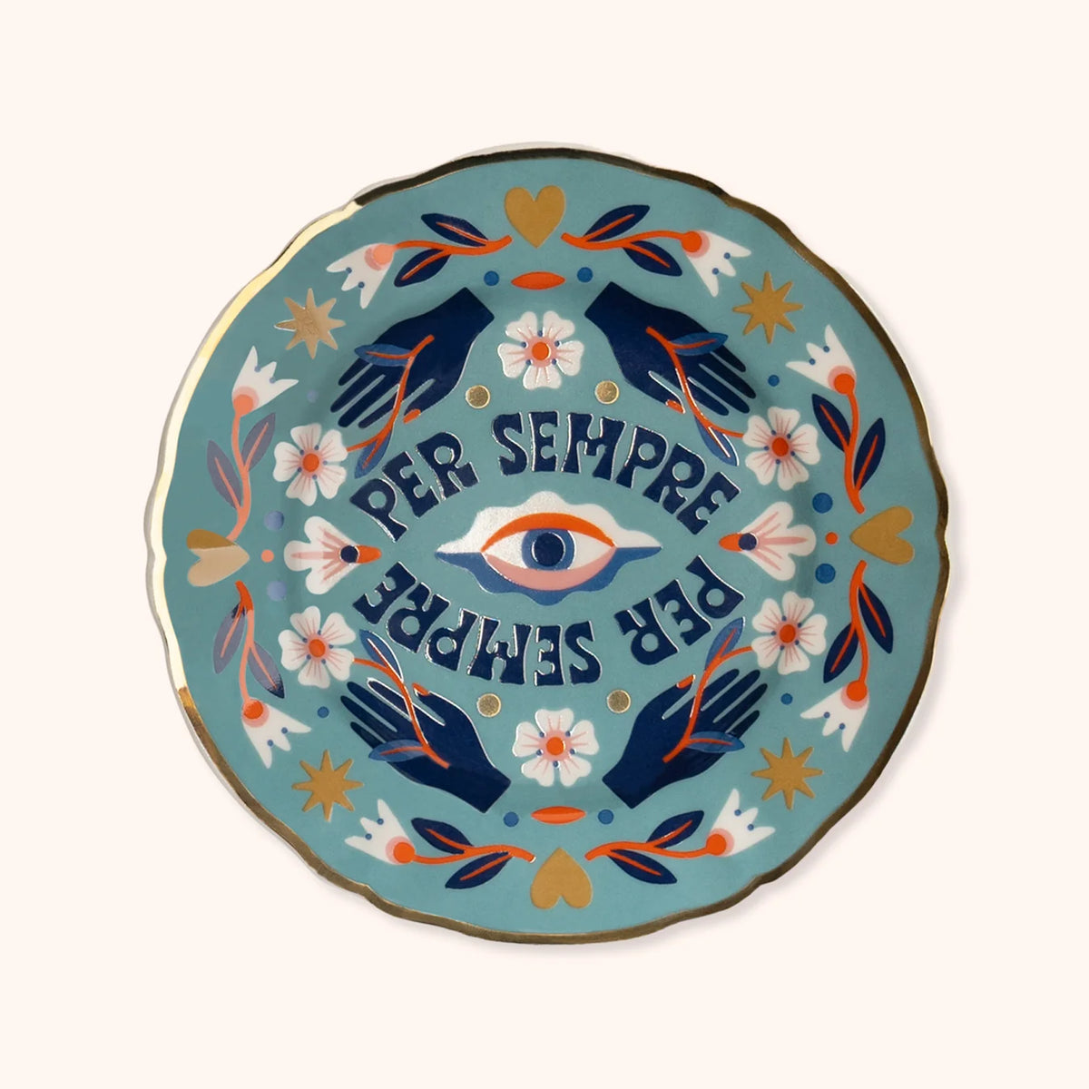 Forever Teal Plate