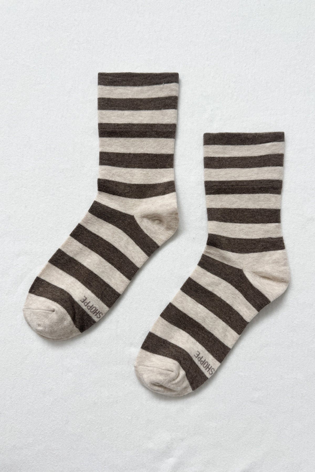 Wally Sock - Oatmeal / Brown
