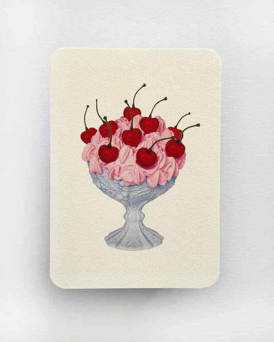 Strawberry Chantilly Cream - Greeting Card