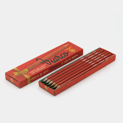 Viarco Vintage Pencil Set of 12 - Red Box