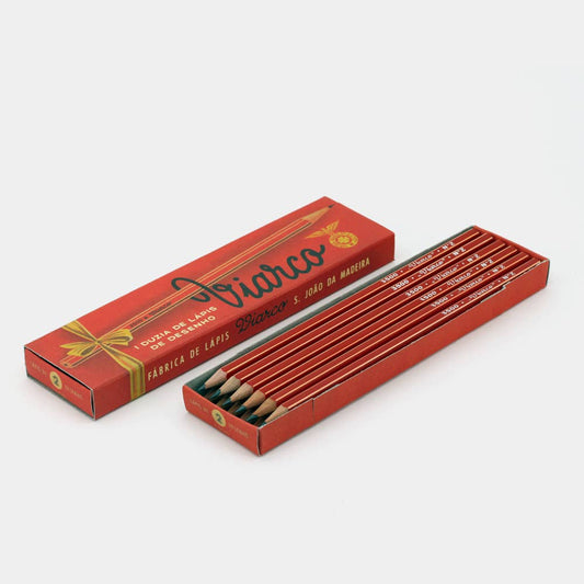 Viarco Vintage Pencil Set of 12 - Red Box