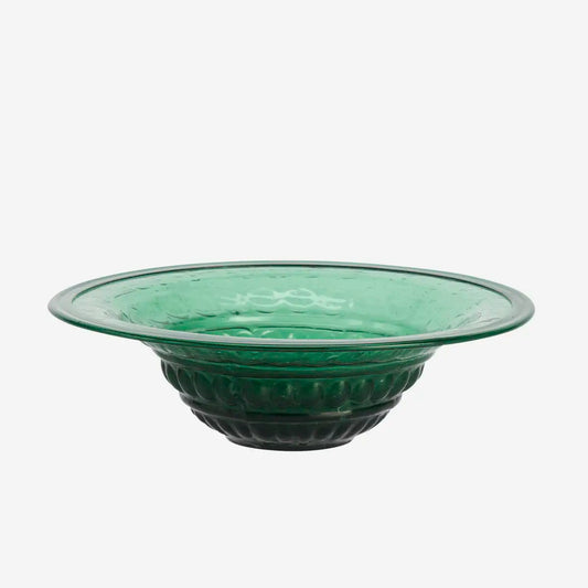 Recycled Glass Bowl - Dark Green