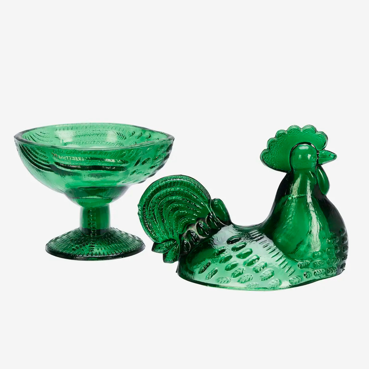 Glass Hen Bowl