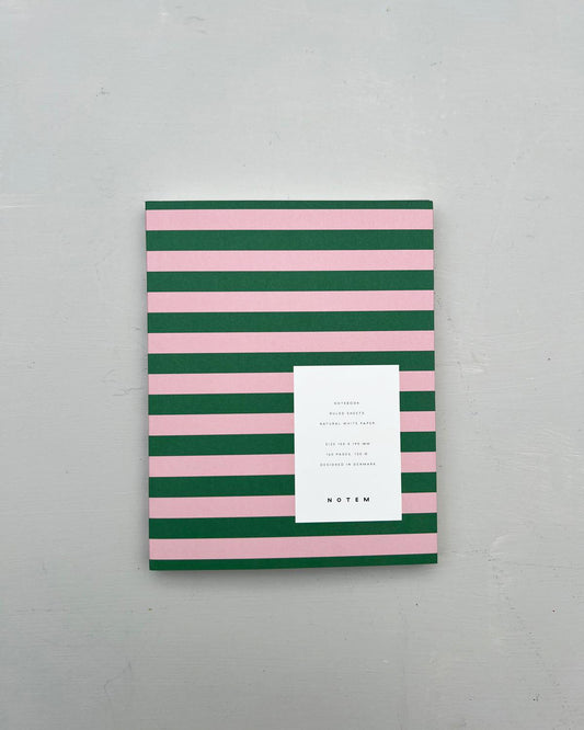 Notem Flat Lay Notebook - Green and Rose