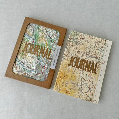 Vintage Map Journal