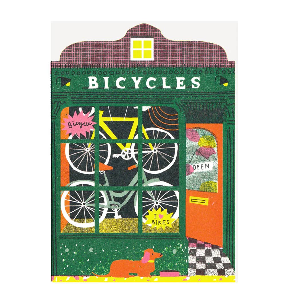 Bicycle Shop - Greeting Card
