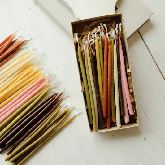 Birthday Beeswax Candles set of 15