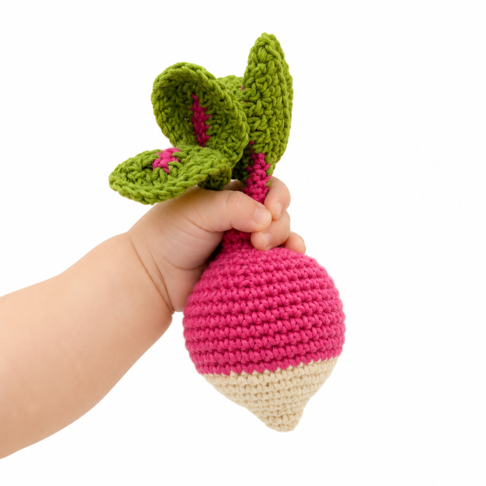 Crochet Rattle - Radish